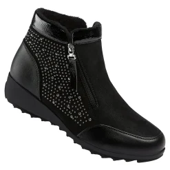 Stiefelette "Rita" mit Reißverschluss, gefüttert schwarz