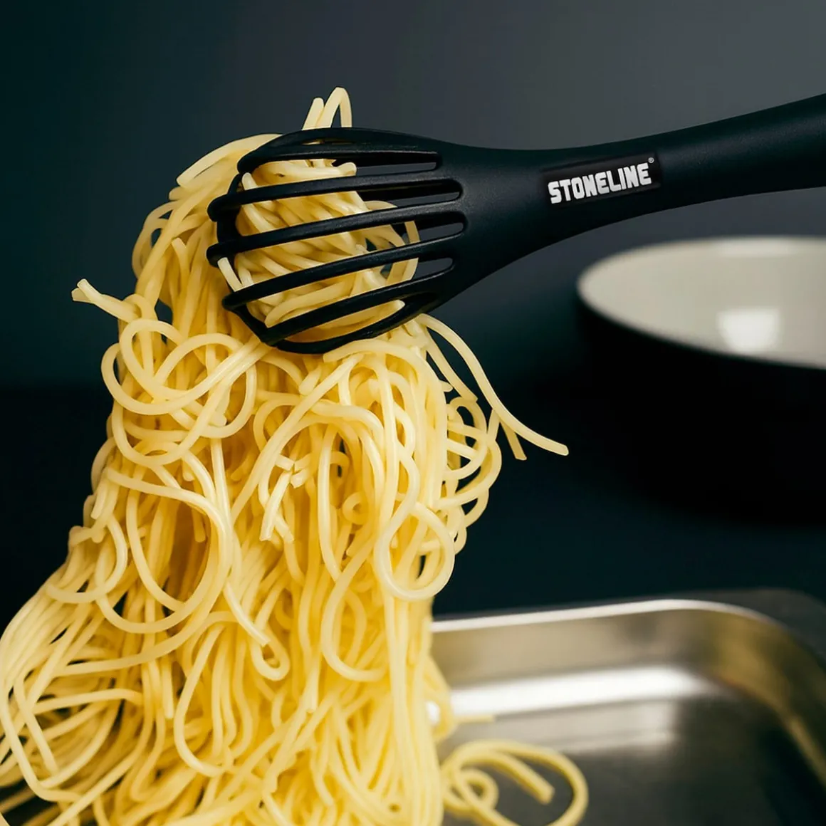 STONELINE 4 in 1 Multifunktionales Schneebesen Küchenzangen Set | 3-teilig