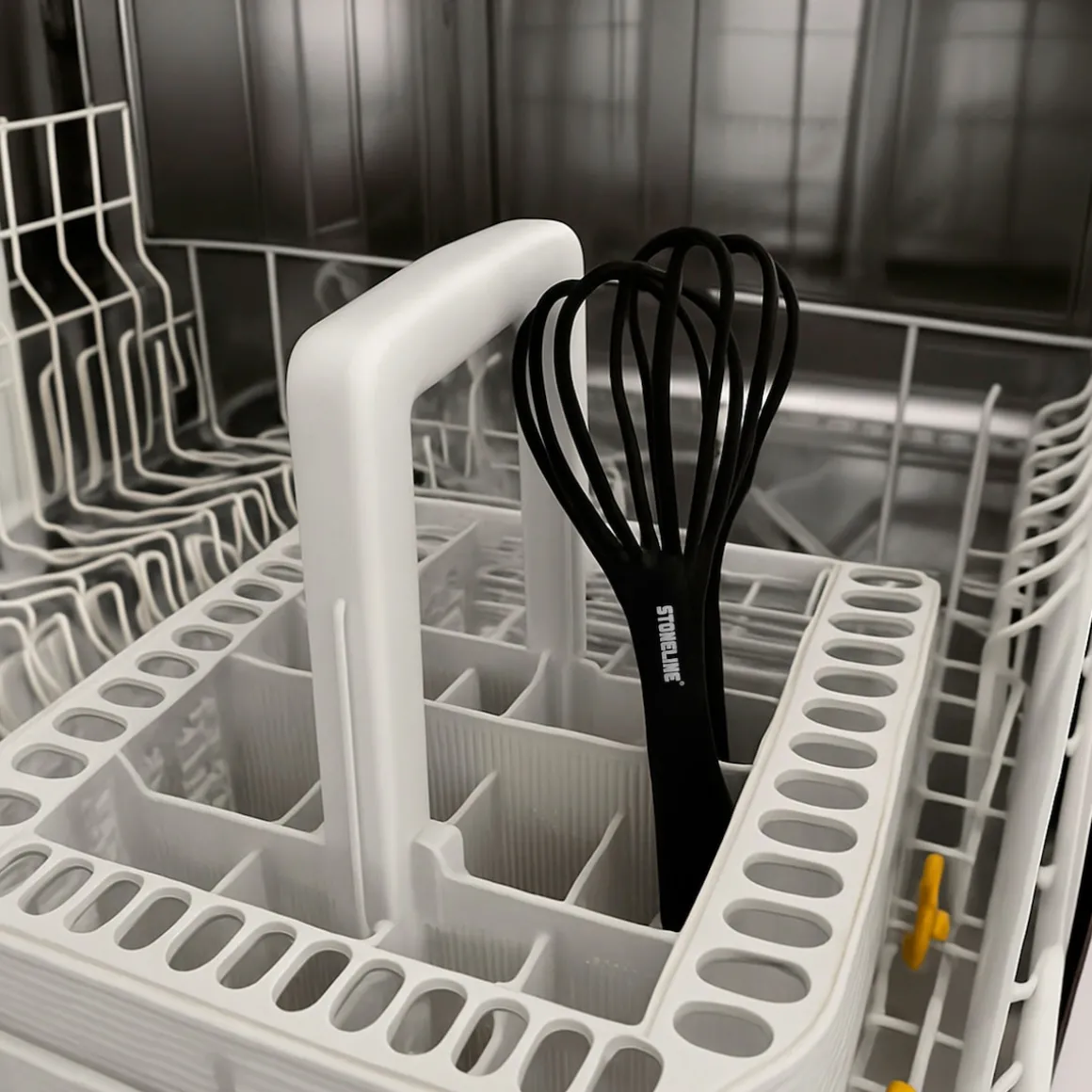 STONELINE 4 in 1 Multifunktionales Schneebesen Küchenzangen Set | 3-teilig