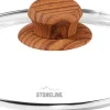 STONELINE Back to Nature Glasdeckel 30 cm | Holzoptik