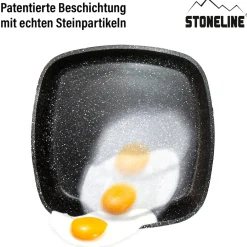 STONELINE Back to Nature Grillpfanne 16 cm | ohne Deckel - Holzoptik