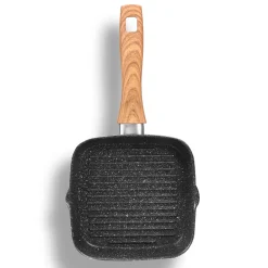 STONELINE Back to Nature Grillpfanne 16 cm | ohne Deckel - Holzoptik