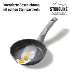 STONELINE Bratpfanne 16 cm | ohne Deckel - Grau