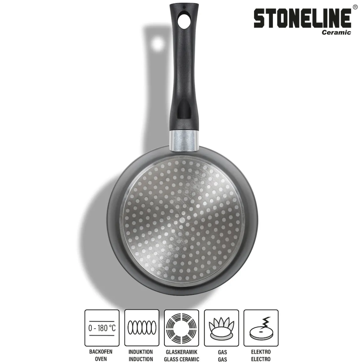 STONELINE CERAMIC Keramik Bratpfanne 16 cm | ohne Deckel