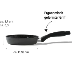 STONELINE CERAMIC Keramik Bratpfanne 16 cm | ohne Deckel