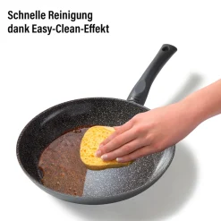 STONELINE CERAMIC Keramik Kochgeschirr-Set 14-teilig | mit Deckeln - Schwarz