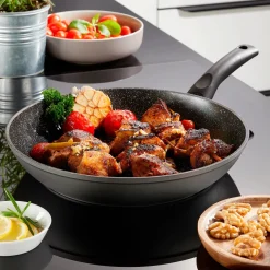 STONELINE CERAMIC Keramik Bratpfanne 28 cm | mit Deckel