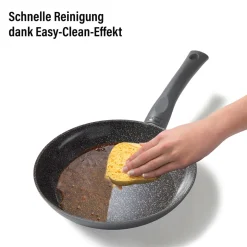 STONELINE CERAMIC Keramik Bratpfanne 24 cm | mit Deckel
