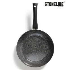 STONELINE CERAMIC Keramik Bratpfanne 24 cm | mit Deckel