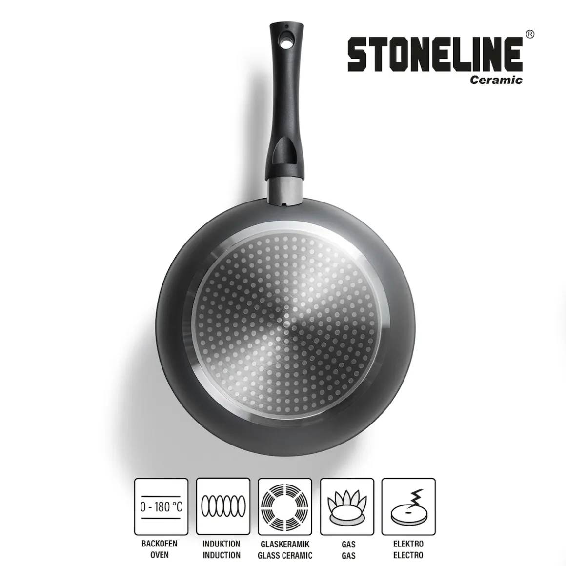 STONELINE CERAMIC Keramik Bratpfanne 20 cm | ohne Deckel