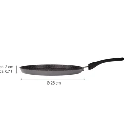 STONELINE Crepe Pfanne 25 cm | Schwarz