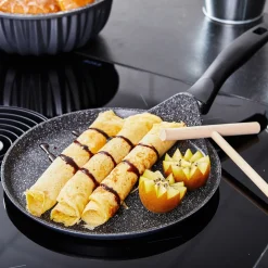 STONELINE Crepe Pfanne 25 cm | Schwarz