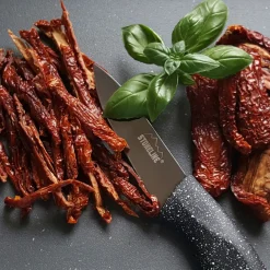 STONELINE Edelstahl Messer Set 5-teilig mit Messerblock | Schwarz