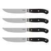 STONELINE Edelstahl Steakmesser Set 4-teilig | Holzgriff