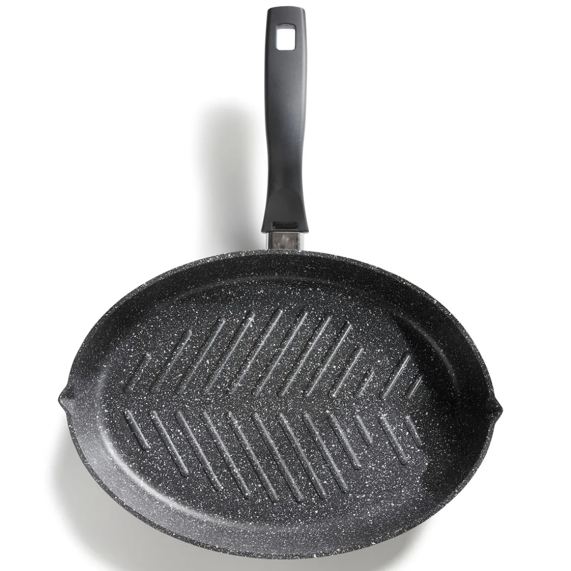 STONELINE Fisch- und Schnitzelpfanne Oval 35x24 cm | mit Deckel