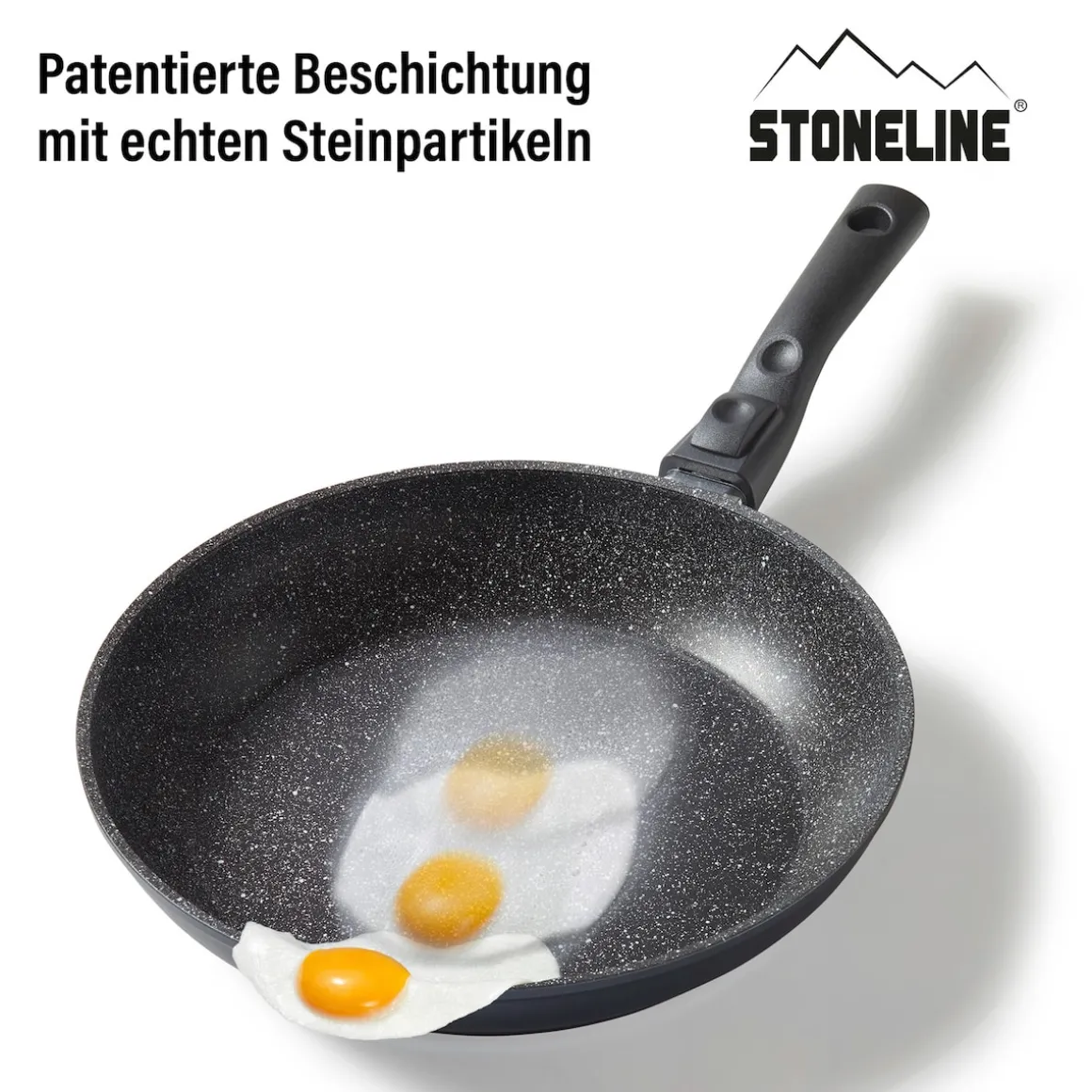 STONELINE Flex Schmorpfanne 24 cm mit abnehmbarem Griff | ohne Deckel