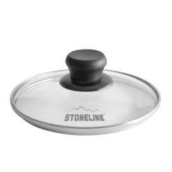 STONELINE Glasdeckel 20 cm | Schwarz