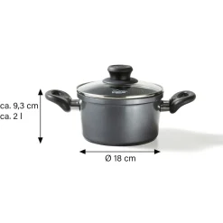 STONELINE Kochtopf 18 cm | mit Deckel