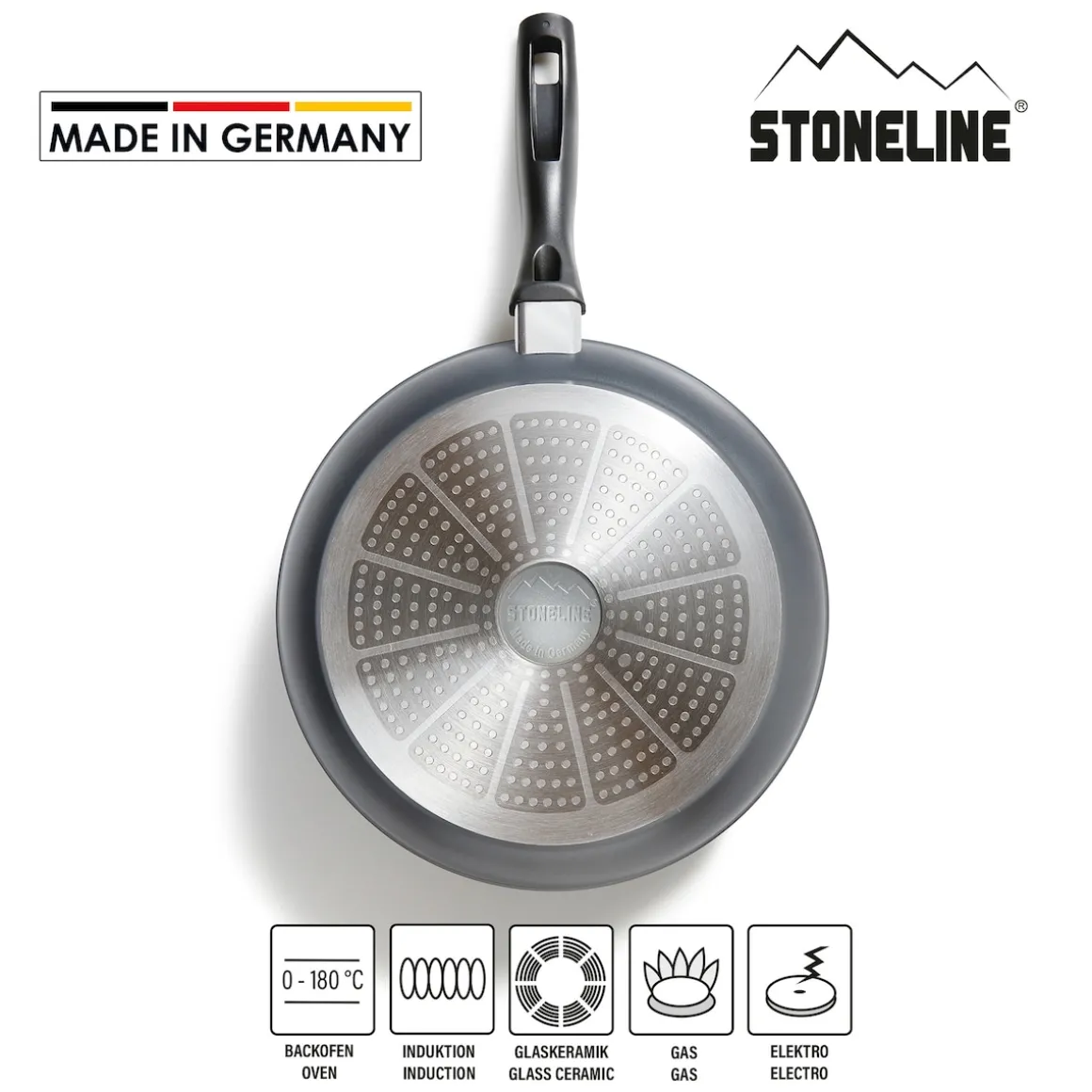 STONELINE Made in Germany Bratpfanne 28 cm | ohne Deckel