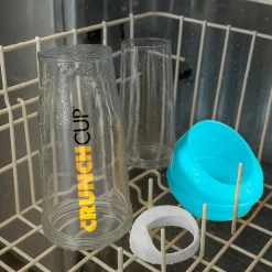 STONELINE Original CrunchCup Tragbarer Müslibecher To Go 260 + 250 ml | Blau