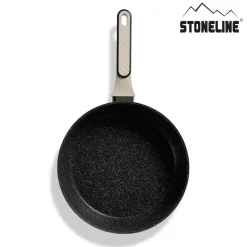 STONELINE Schmorpfanne 28 cm Creme | mit Deckel