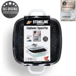 STONELINE Servierpfanne Eckig 20 cm Mint | mit Deckel