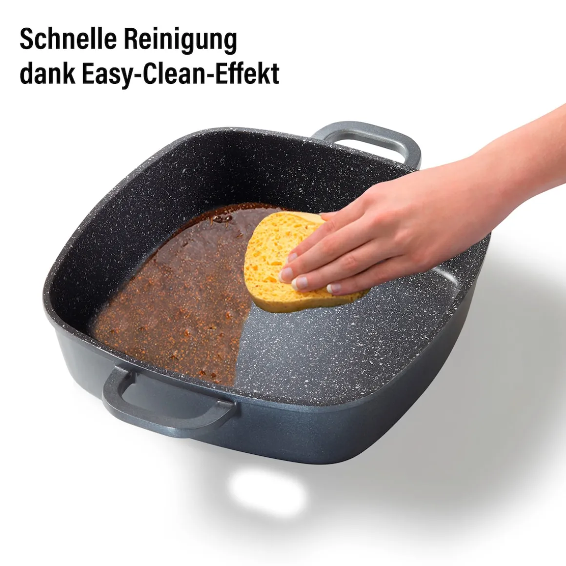 STONELINE Servierpfanne Eckig 24 cm | mit Deckel