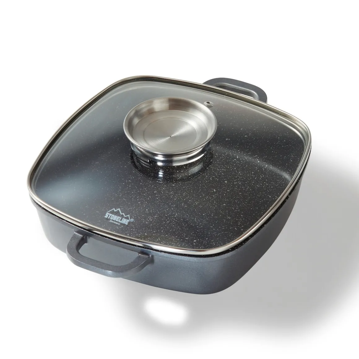 STONELINE Servierpfanne Eckig 24 cm | mit Deckel