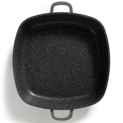 STONELINE Servierpfanne Eckig 32 cm | mit Deckel