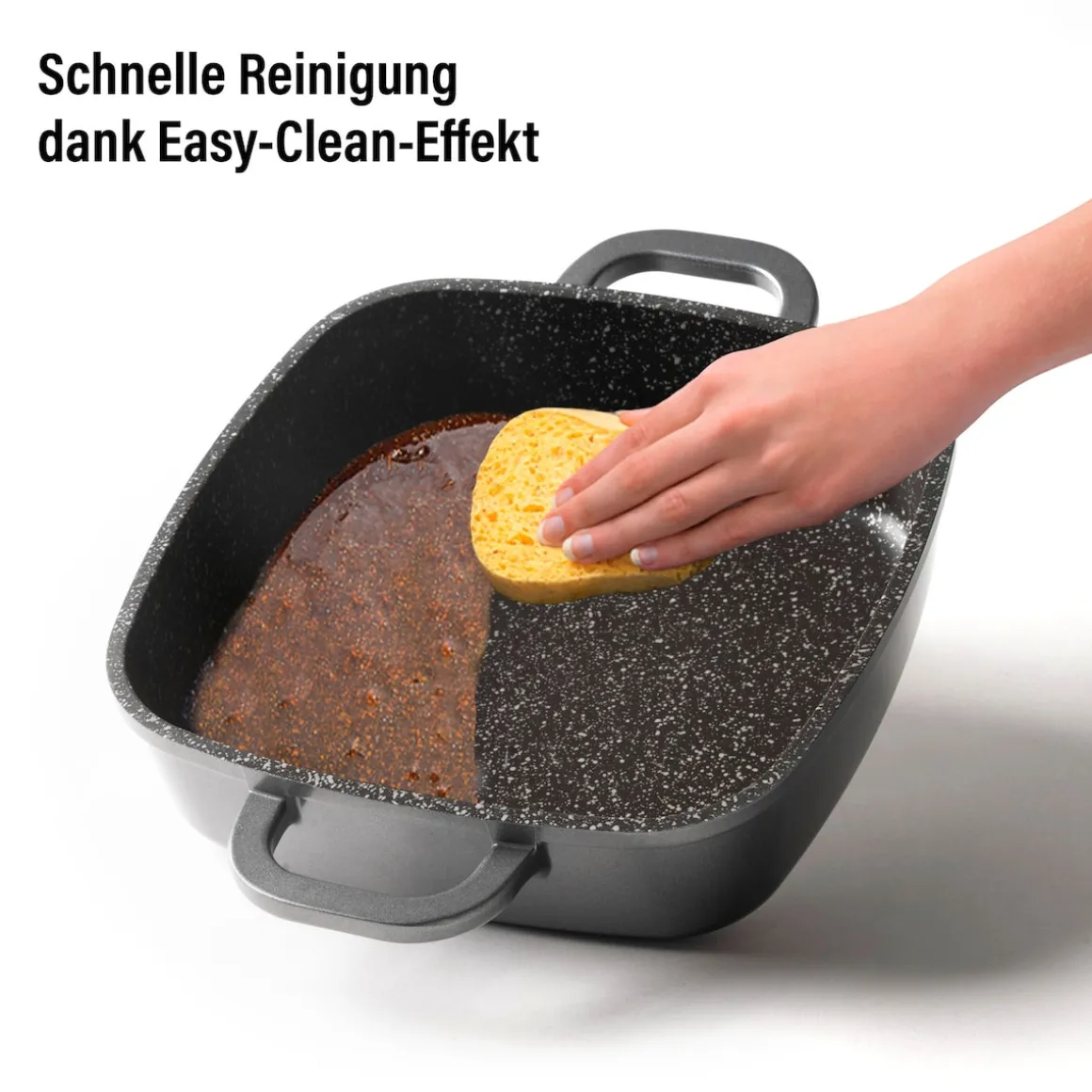 STONELINE Servierpfanne Eckig 20 cm | mit Deckel