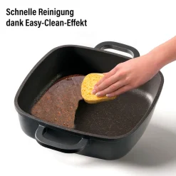 STONELINE Servierpfanne Eckig 20 cm Roségold | mit Deckel