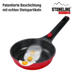 STONELINE SMART Bratpfanne 20 cm | ohne Deckel - Rot