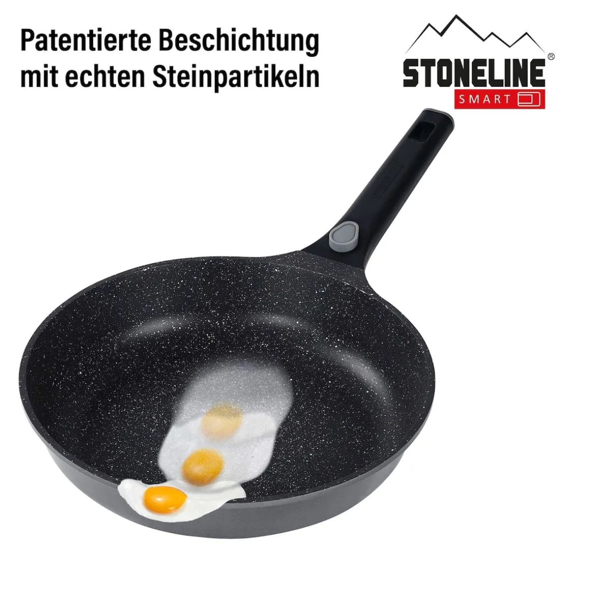 STONELINE SMART Bratpfannn 28 cm mit abnehmbarem Griff - Grau