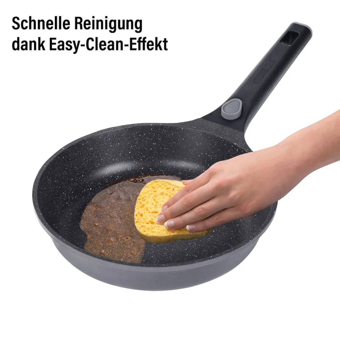 STONELINE SMART Bratpfanne 24 cm mit abnehmbarem Griff - Grau