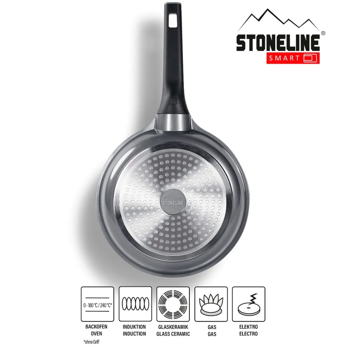 STONELINE SMART Pfannen-Set 2-teilig 24/28 | ohne Deckel - Grau