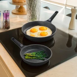 STONELINE SMART Pfannen-Set 6-teilig 20/24/28 mit abnehmbaren Griffen | ohne Deckel