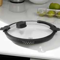 STONELINE SMELL WELL FUTURE Glasdeckel 32 cm mit SMELL WELL Funktion | Schwarz