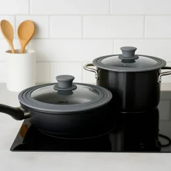 STONELINE Universal Glasdeckel Set 16/18/20 und 24/26/28 | Grau