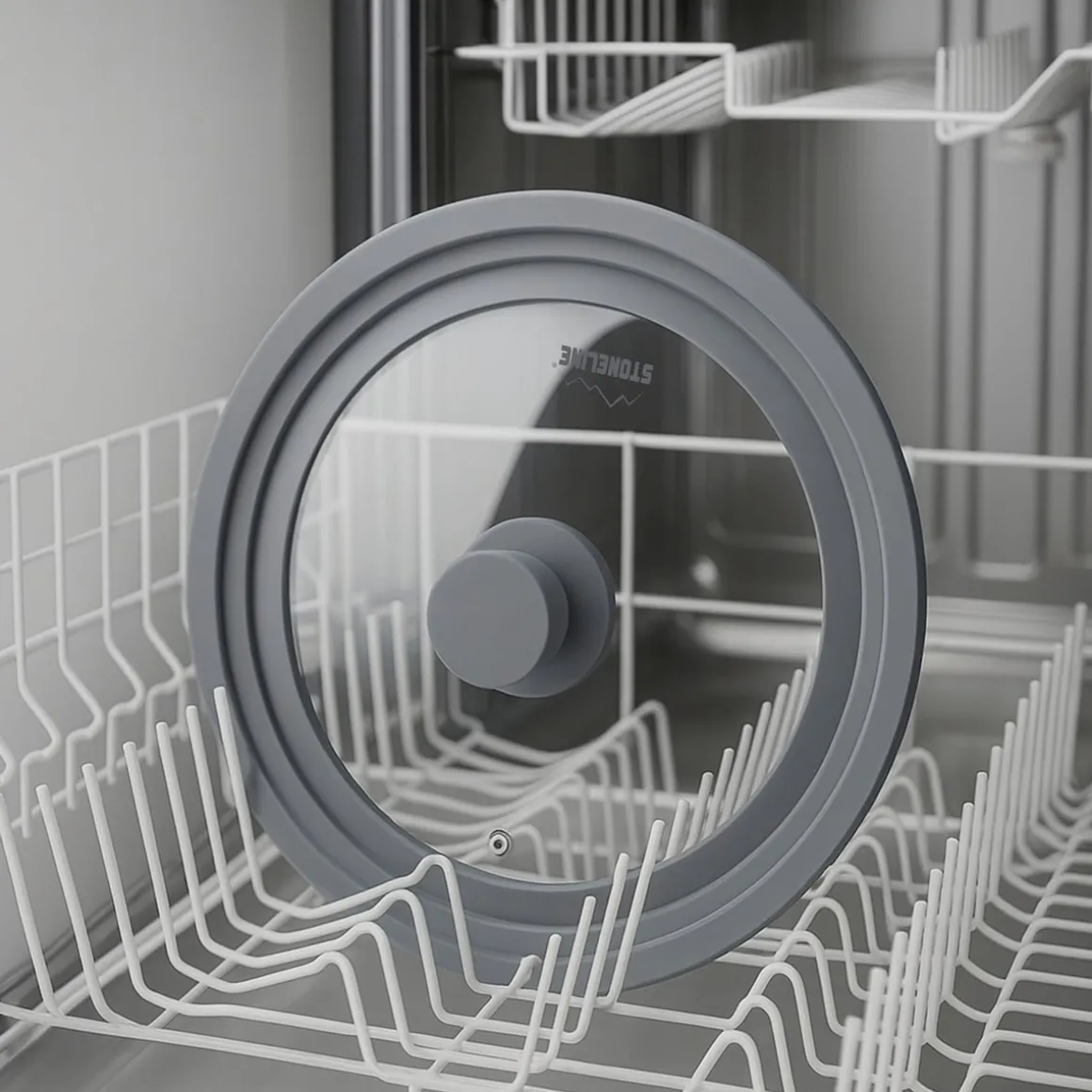 STONELINE Universal Glasdeckel Set 16/18/20 und 24/26/28 | Grau