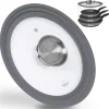 STONELINE Universal Glasdeckel 24/26/28 mit Aroma-Funktion | Grau
