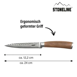 STONELINE Universalmesser 24 cm | 67 Lagen Damastmesser