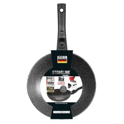 STONELINE Wokpfanne 30 cm mit abnehmbarem Griff | mit Deckel