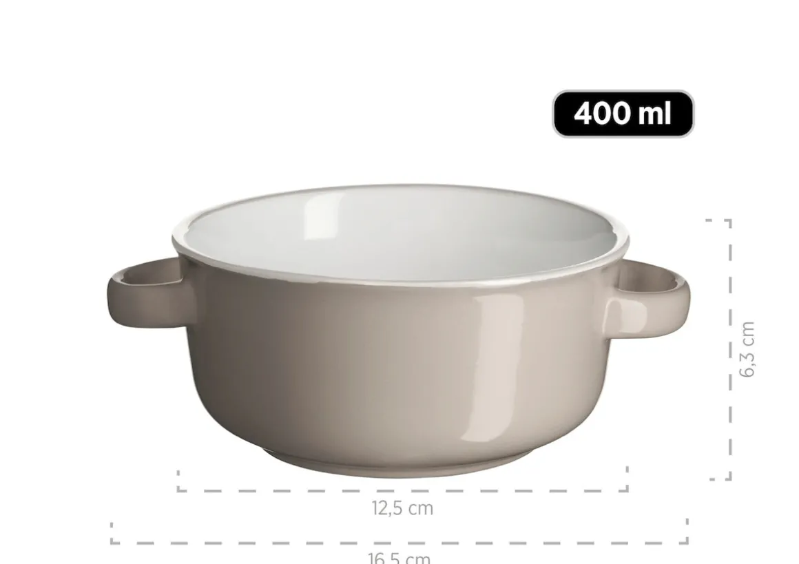 Suppentassen-Set, Steinzeug Maila Hellblau, Hellgrün, Rosa, Grau