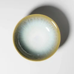 Suppenteller-Set, Steinzeug Flussufer blau, grün, weiß