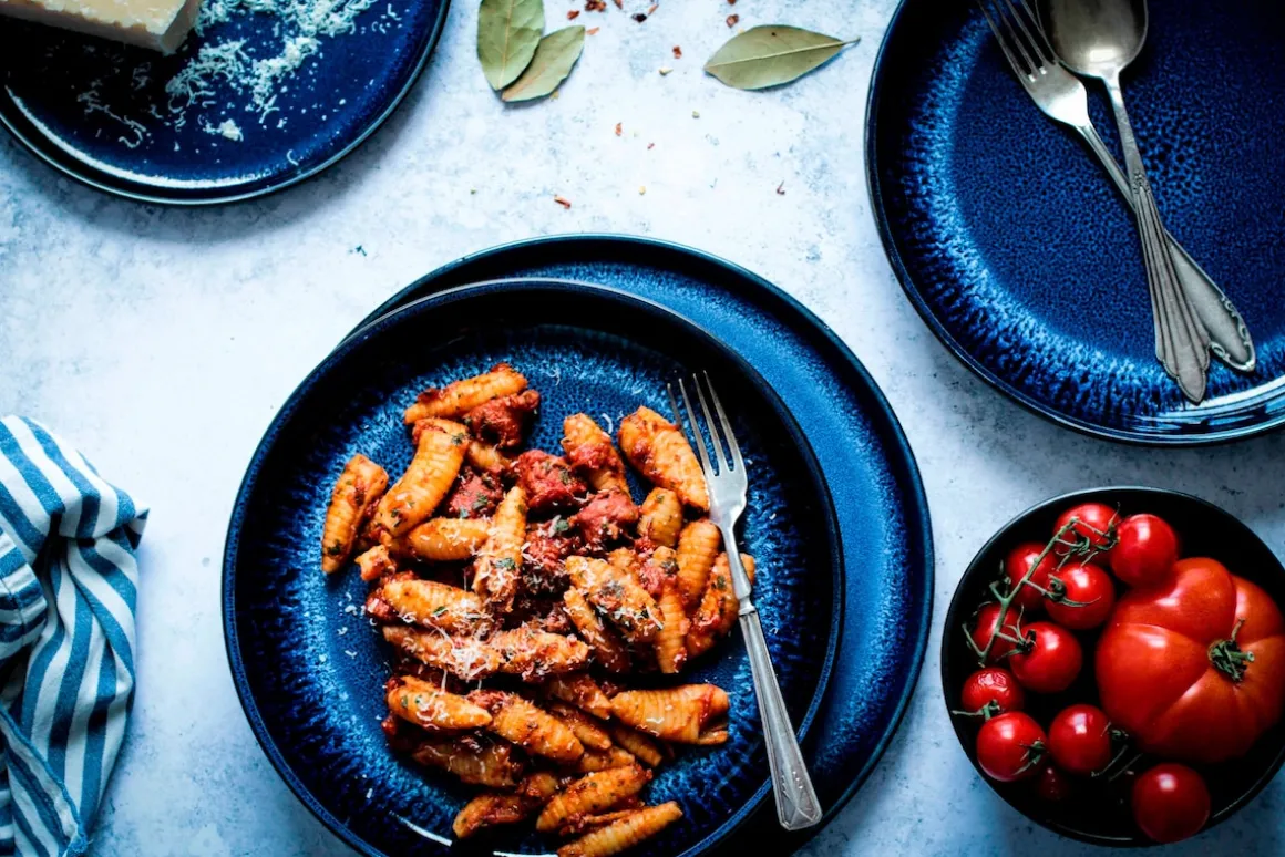 Suppenteller-Set, Steinzeug Niara Schwarz / Blau