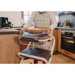 Tablett für Wohnraumrollator dunkelbraun