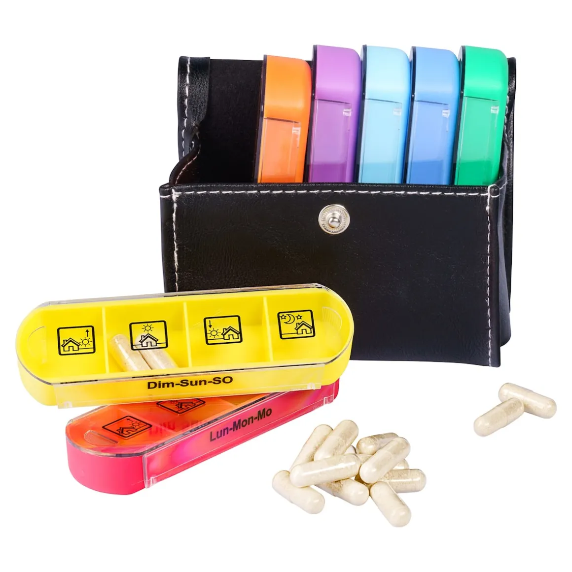 Tablettenbox 7 Tage mit Etui