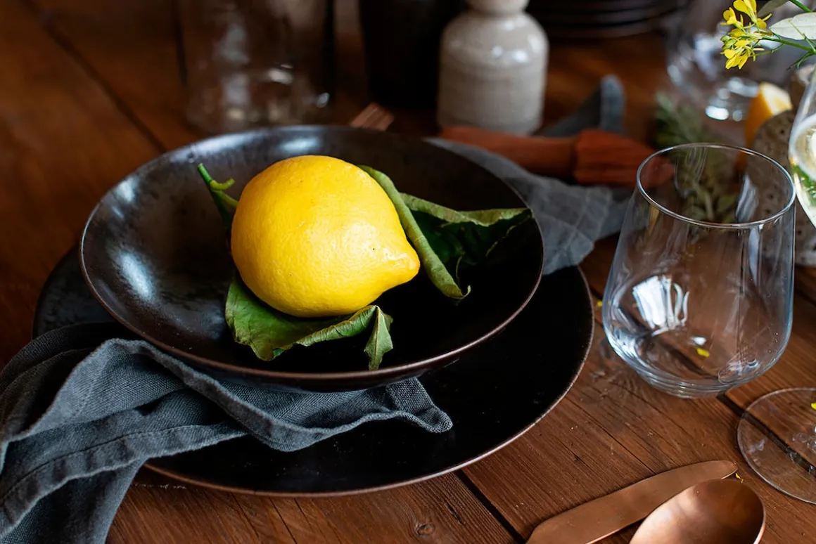 Tafelservice, Keramik Metallic Bronze