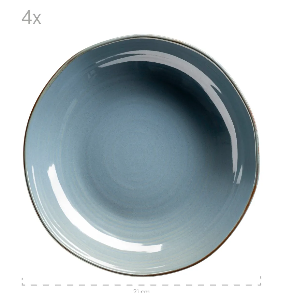 Tafelservice, Keramik Nottingham Blau