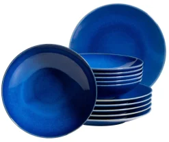 Tafelservice, Keramik OSSIA Dunkelblau